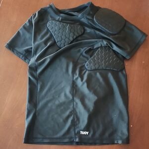 Kids Protective 5-pad Sport Shirt - Black